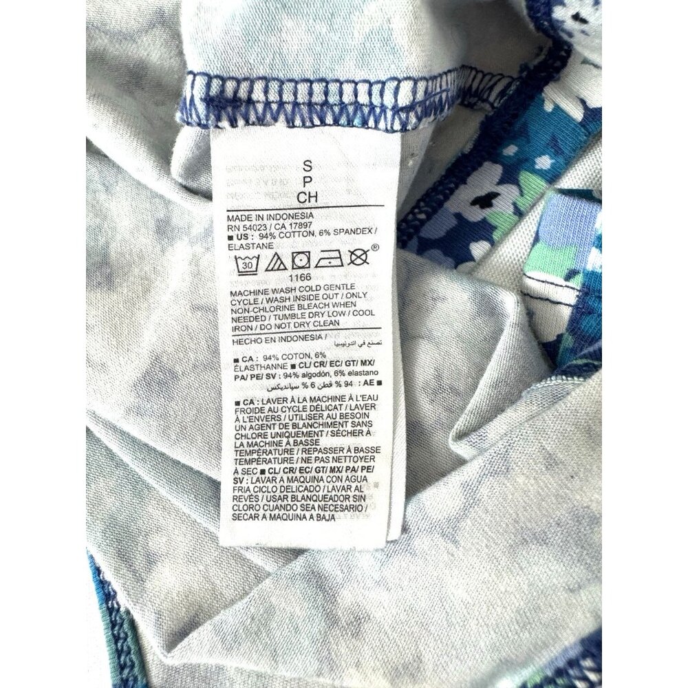 Old Navy S Fairycore Blue Purple Whimsy Floral Cropped Tank Cottagecore Boho - Picture 4 of 8